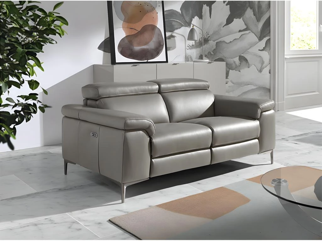 Canapé 2 Places En Cuir Avec Relax 6121 ANGEL CERDA 5 Canapé 2 Places En Cuir Avec Relax 6121 ANGEL CERDA – Image 3