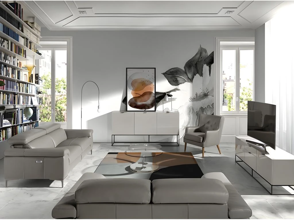 Canapé 2 Places En Cuir Avec Relax 6121 ANGEL CERDA 6 Canapé 2 Places En Cuir Avec Relax 6121 ANGEL CERDA – Image 4