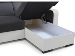 Canapé Panoramique Convertible EMPERO U Blanc Et Gris En Tissu Et Simili 10 Canapé Panoramique Convertible EMPERO U Blanc Et Gris En Tissu Et Simili -Meubles Soldes Boutique canape 18852343