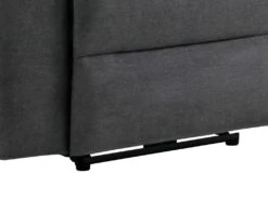 Canapé 2 Places Relax électrique En Tissu Gris BUROLO -Meubles Soldes Boutique canape 18877959