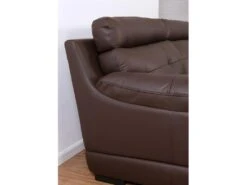 Fauteuil En Cuir De Buffle MANUELLA - Marron -Meubles Soldes Boutique canape 18975