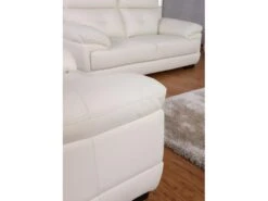 Fauteuil En Cuir De Buffle MANUELLA - Marron -Meubles Soldes Boutique canape 19053