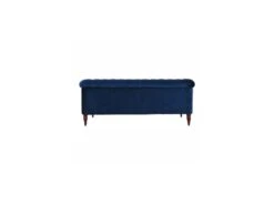 Canapé Fixe 3 Places Chesterfield - Velours Bleu Pétrole Et Pieds En Bois - L 203,5 X P 80,5 X H 80 Cm - LIAM 10 Canapé Fixe 3 Places Chesterfield - Velours Bleu Pétrole Et Pieds En Bois - L 203,5 X P 80,5 X H 80 Cm - LIAM -Meubles Soldes Boutique canape 19133289
