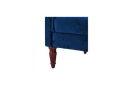 Canapé Fixe 3 Places Chesterfield - Velours Bleu Pétrole Et Pieds En Bois - L 203,5 X P 80,5 X H 80 Cm - LIAM 11 Canapé Fixe 3 Places Chesterfield - Velours Bleu Pétrole Et Pieds En Bois - L 203,5 X P 80,5 X H 80 Cm - LIAM -Meubles Soldes Boutique canape 19133291