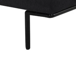 Canapé 3 Places En Tissu Anthracite Et Pieds En Métal ISABELLA -Meubles Soldes Boutique canape 19219417