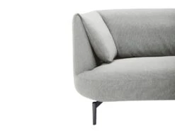 Canapé 3 Places En Tissu Gris ANGELINA -Meubles Soldes Boutique canape 19467317