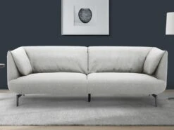 Canapé 3 Places En Tissu Gris ANGELINA -Meubles Soldes Boutique canape 19467327