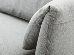 Canapé 3 Places En Tissu Gris ANGELINA -Meubles Soldes Boutique canape 19467331