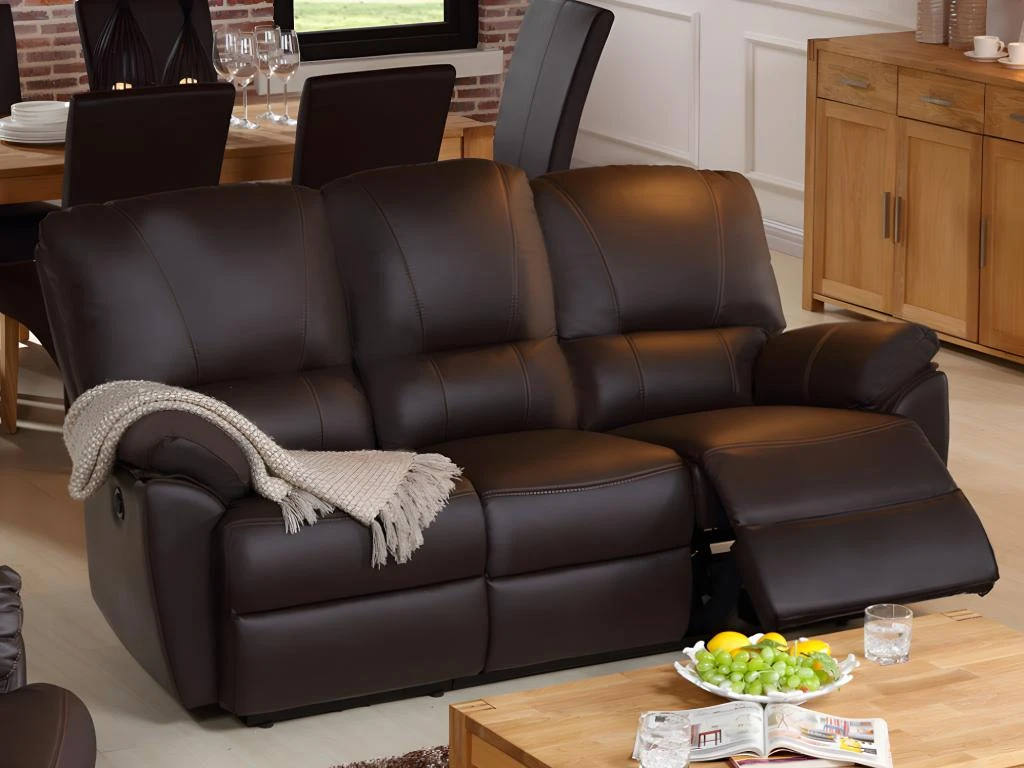 Canapé 2 Places Relax électrique En Cuir MARCIS - Ivoire 10 Canapé 2 Places Relax électrique En Cuir MARCIS - Ivoire – Image 8