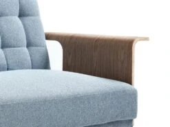 Canapé 3 Places Convertible Clic-clac En Tissu Bleu NINANDRO 15 Canapé 3 Places Convertible Clic-clac En Tissu Bleu NINANDRO -Meubles Soldes Boutique canape 19576567