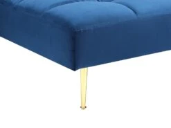 Canapé D'angle Convertible Réversible Clic-clac En Velours Bleu Roi NIETO -Meubles Soldes Boutique canape 19578671