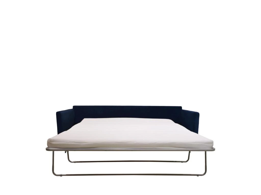 Villabon - Canapé Convertible 4 Places En Velours Pieds épingles Noirs - Couleur - Bleu Marine 4 Villabon - Canapé Convertible 4 Places En Velours Pieds épingles Noirs - Couleur - Bleu Marine – Image 2