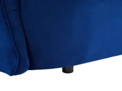 Canapé 3 Places En Velours Bleu ORTANO -Meubles Soldes Boutique canape 19723665