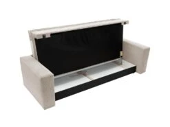 Canapé 3 Places Convertible En Velours Côtelé Crème TILIA 14 Canapé 3 Places Convertible En Velours Côtelé Crème TILIA -Meubles Soldes Boutique canape 19766605