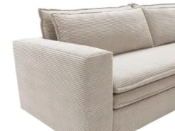 Canapé 3 Places Convertible En Velours Côtelé Crème TILIA 15 Canapé 3 Places Convertible En Velours Côtelé Crème TILIA -Meubles Soldes Boutique canape 19766627