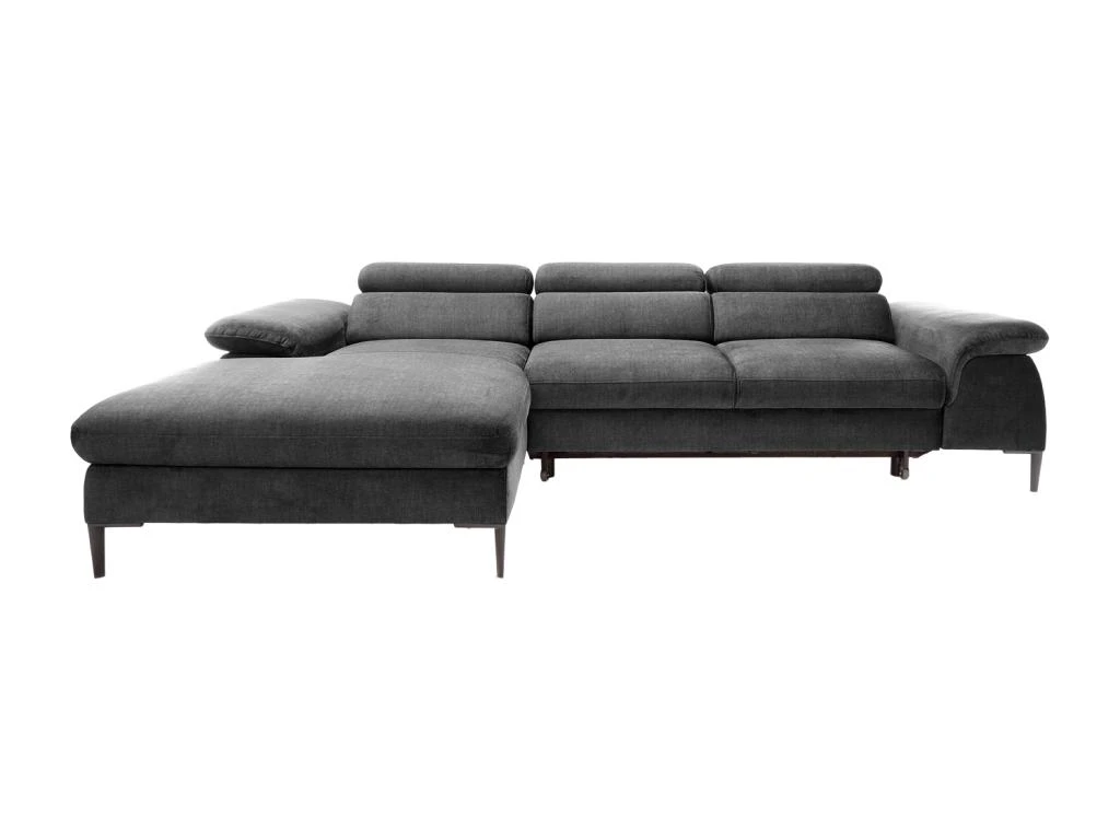 Canapé D'angle Gauche Convertible En Velours Anthracite SEPINA De Pascal Morabito 5 Canapé D'angle Gauche Convertible En Velours Anthracite SEPINA De Pascal Morabito – Image 3