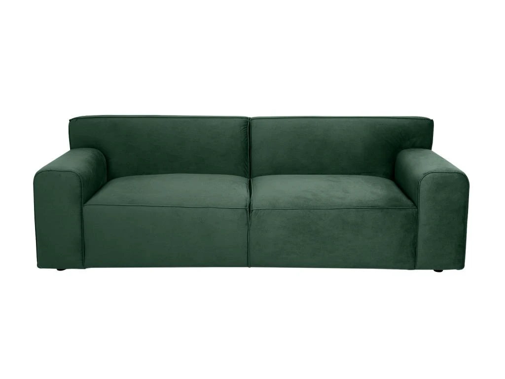 Canapé 3 Places En Velours Vert OTRANO 5 Canapé 3 Places En Velours Vert OTRANO – Image 3