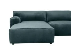 Canapé D'angle Gauche En Velours Bleu OTRANO 13 Canapé D'angle Gauche En Velours Bleu OTRANO -Meubles Soldes Boutique canape 19874121