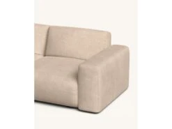 Canapé D'angle Gauche 4 Places En Tissu Brun Clair -Meubles Soldes Boutique canape 19879317