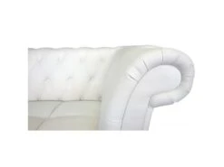 Canapé D'angle Brittish Blanc Style Chesterfield -Meubles Soldes Boutique canape 19939935
