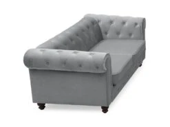 Grand Canapé 2 Places Chesterfield Velours Argent 9 Grand Canapé 2 Places Chesterfield Velours Argent -Meubles Soldes Boutique canape 19940009