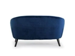 Canapé 3 Places Scandinave Savoy Velours Bleu -Meubles Soldes Boutique canape 20006567