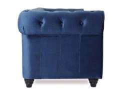 Grand Canapé 3 Places Chesterfield Velours Bleu 10 Grand Canapé 3 Places Chesterfield Velours Bleu -Meubles Soldes Boutique canape 20006737