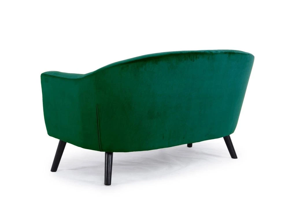 Canapé 3 Places Scandinave Savoy Velours Vert 4 Canapé 3 Places Scandinave Savoy Velours Vert – Image 2