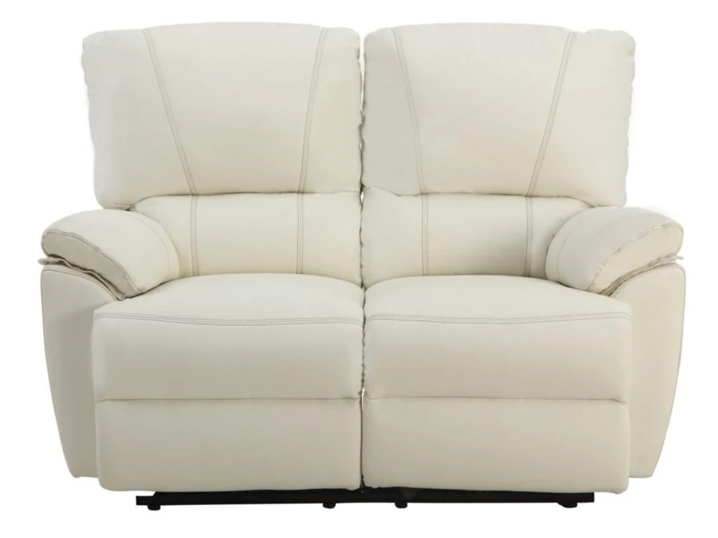 Canapé 2 Places Relax électrique En Cuir MARCIS - Ivoire 9 Canapé 2 Places Relax électrique En Cuir MARCIS - Ivoire – Image 7