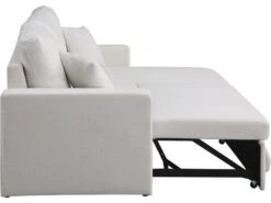 Canapé D'angle Convertible/reversible Avec Coffre "Alain" - 3 Places - Bouclettes - Blanc 13 Canapé D'angle Convertible/reversible Avec Coffre "Alain" - 3 Places - Bouclettes - Blanc -Meubles Soldes Boutique canape 20959283