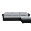 Canapé D'angle Réversible "Valentine" - 4 Places - Gris/Noir -Meubles Soldes Boutique canape 20959465