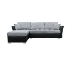 Canapé D'angle Réversible "Valentine" - 4 Places - Gris/Noir 10 Canapé D'angle Réversible "Valentine" - 4 Places - Gris/Noir -Meubles Soldes Boutique canape 20959469