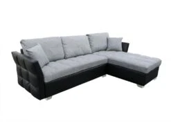 Canapé D'angle Réversible "Valentine" - 4 Places - Gris/Noir 13 Canapé D'angle Réversible "Valentine" - 4 Places - Gris/Noir -Meubles Soldes Boutique canape 20959475