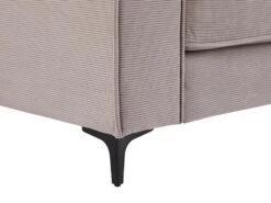 Canapé 3 Places En Velours Côtelé Gris OLMEDA 14 Canapé 3 Places En Velours Côtelé Gris OLMEDA -Meubles Soldes Boutique canape 20976921