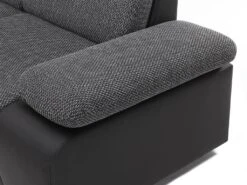 Canapé D'angle Convertible Avec Rangement En Tissu Et Simili RABELAIS - Bicolore Anthracite Et Noir 24 Canapé D'angle Convertible Avec Rangement En Tissu Et Simili RABELAIS - Bicolore Anthracite Et Noir -Meubles Soldes Boutique canape 211251