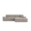 Canapé Angle Droit Convertible Coffre Velours Taupe 300x174cm 1 Canapé Angle Droit Convertible Coffre Velours Taupe 300x174cm -Meubles Soldes Boutique canape 21220187