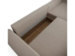 Canapé Angle Droit Convertible Coffre Velours Côtelé Taupe 300x174cm 14 Canapé Angle Droit Convertible Coffre Velours Côtelé Taupe 300x174cm -Meubles Soldes Boutique canape 21220211