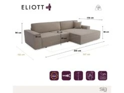 Canapé Angle Droit Convertible Coffre Velours Côtelé Taupe 300x174cm 15 Canapé Angle Droit Convertible Coffre Velours Côtelé Taupe 300x174cm -Meubles Soldes Boutique canape 21220213