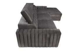 Canapé D'angle Droit Convertible En Tissu Gris Anthracite LARICA De PASCAL MORABITO -Meubles Soldes Boutique canape 21300179
