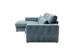 Canapé D'angle Gauche En Velours Côtelé Bleu Turquoise MONDOVI -Meubles Soldes Boutique canape 21382767