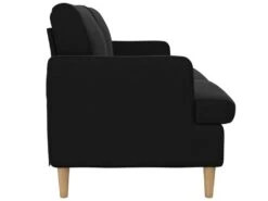 Canapé 3 Places En Lin Noir 14 Canapé 3 Places En Lin Noir -Meubles Soldes Boutique canape 21488353