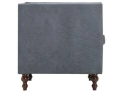 Canapé Chesterfield à 3 Places Revêtement En Tissu Gris -Meubles Soldes Boutique canape 21990733