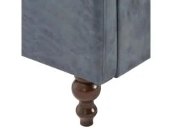 Canapé Chesterfield à 3 Places Revêtement En Tissu Gris -Meubles Soldes Boutique canape 21990737