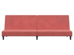Canapé-lit à 2 Places Rose Velours -Meubles Soldes Boutique canape 21995809