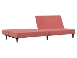 Canapé-lit à 2 Places Rose Velours -Meubles Soldes Boutique canape 21995811
