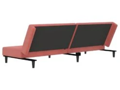 Canapé-lit à 2 Places Rose Velours -Meubles Soldes Boutique canape 21995815