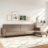 Canapé-lit à 2 Places Avec Repose-pied Cappuccino Similicuir -Meubles Soldes Boutique canape 21995843