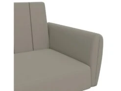 Canapé-lit à 2 Places Gris Clair Velours -Meubles Soldes Boutique canape 21997079