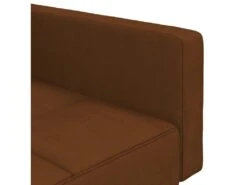 Canapé-lit à 2 Places Marron Microfibre -Meubles Soldes Boutique canape 21997397