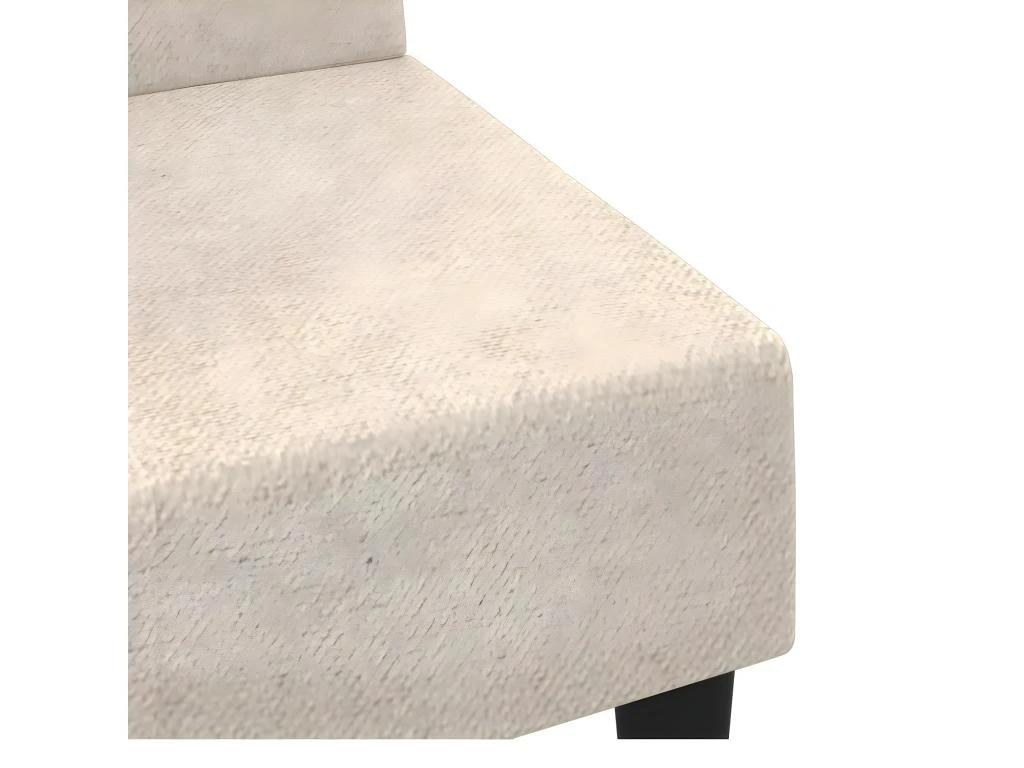 Canapé-lit à 2 Places Crème Tissu Microfibre 11 Canapé-lit à 2 Places Crème Tissu Microfibre – Image 9